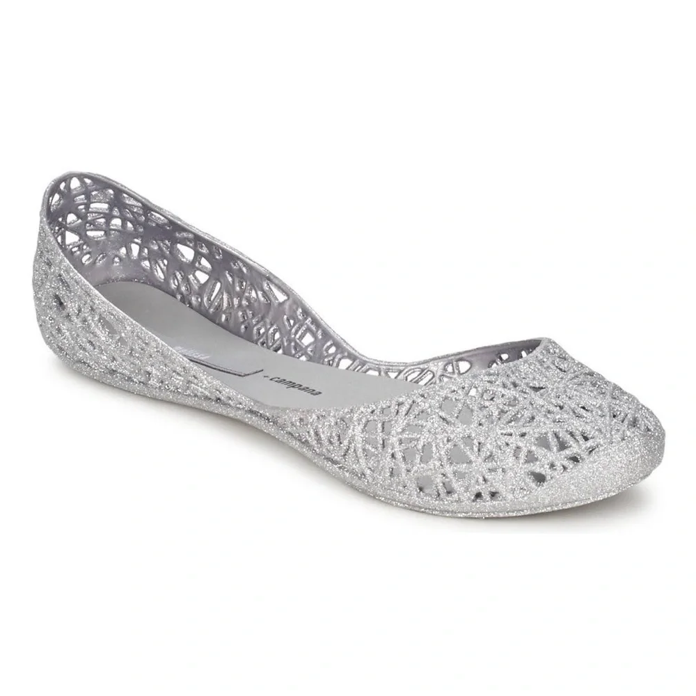 MELISSA CAMPANA Gilrs ZIG ZAG SILVER SIZE 1